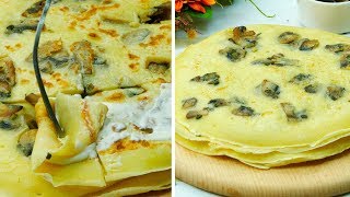 Crespelle ai funghi una ricetta semplice e geniale  SaporitoTV [upl. by Neils435]