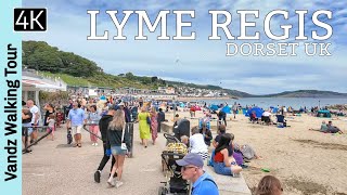 Lyme Regis Dorset UK🇬🇧  Overwhelmed with Tourists  Town amp Coastal Walk  Walking Tour [upl. by Nediarb704]