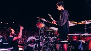 Australian 13 Year Old “James” Plays Drums With The Killers On “For Reasons Unknown”  Geelong 2022 [upl. by Ellehcam]