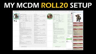 MCDM RPG Roll20 Setup [upl. by Renrag691]