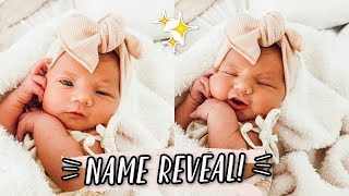 OFFICIAL BABY GIRL NAME REVEAL 💕 [upl. by Enilraep]