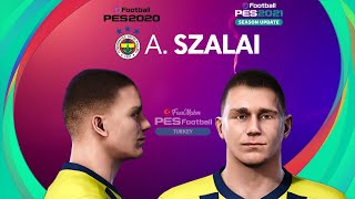 PES 2021 Attila SZALAI Face  Fenerbahçe  PES 2020 [upl. by Nirihs]