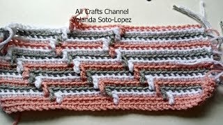 How to crochet Apache Tears pattern for blanket crochet tutorial [upl. by Jud]