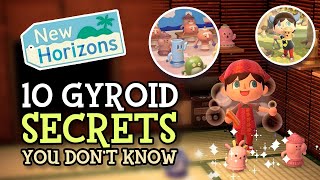 Animal Crossing New Horizons 10 GYROID SECRETS You Missed 20 Update [upl. by Tallbot347]