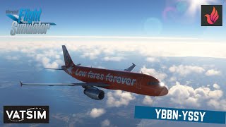 Microsoft Flight Simulator 2020  Brisbane YBBN  YSSY Sydney  Fenix A320  Vatsim [upl. by Sidman]