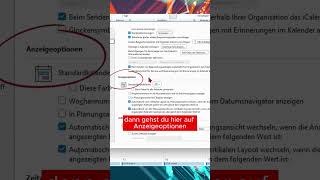 In Outlook Kalenderwochen anzeigen [upl. by Htrow]