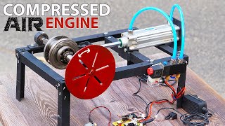 Making of DIY Compressed Air Engine  DIY Pneumatics Project Ideas [upl. by Bertie]