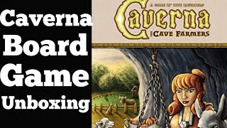 Caverna Board Game Unboxing [upl. by Katy73]