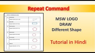 logo How to draw shape logo language used repeat command mobile phone [upl. by Royall]