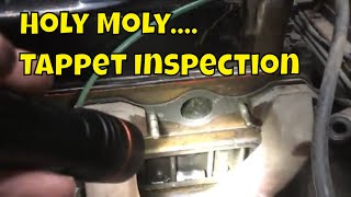 19745 MG MGB Tappet Inspection and Lifter Removal and Inspection [upl. by Bannerman]