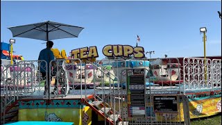 Large Tea Cups This weeks Carnival ride fair [upl. by Akcimehs307]