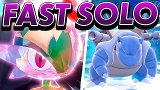 UPDATE The BEST amp FASTEST Pokemon to SOLO 7 Star BLASTOISE Tera Raid in Scarlet and Violet [upl. by Liddle]