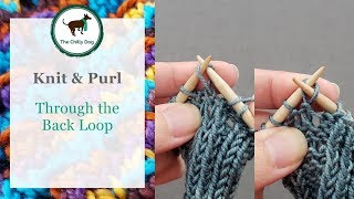 How to Slip Stitches Knitwise amp Purlwise  Beginner Knitting Tutorial  Through Backs of Loops [upl. by Velasco]