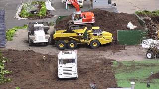 Trucks and diggers  Model show in Germany [upl. by Gitel]