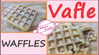 Osnovni recept za VAFLE  WAFFLES RECEPT 830 [upl. by Anila544]