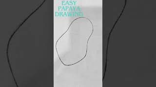 Easy papaya Drawing easy art Art work papa drawing Sapna shaw  art  drawing [upl. by Airtap]