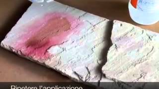 Marble how to remove a stain from juice on the stone with hydrogen peroxide [upl. by Hako]