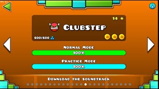 Geometry Dash  quotClubstepquot 100 Complete All Coins [upl. by Eniron439]