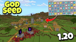 🔥God Seed For Minecraft Bedrock And Pocket Edition  Seed Minecraft 120 [upl. by Alphonse]