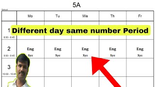 How to set different day but same number period in aSc timetable software [upl. by Nordek430]