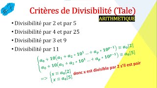 Les critères de divisibilité [upl. by Sternlight]