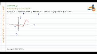 Funciones Creciente y decreciente 3º de ESO matemáticas [upl. by Abixah]