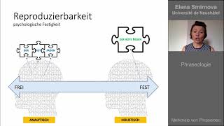 Phraseologie Lektion 3 Merkmale von Phrasemen [upl. by Niltiak]