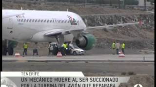 MECANICO SUCCIONADO POR TURBINA DE UN AVION A320 [upl. by Apur223]