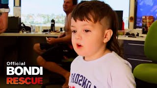 Bondi Lifeguards Find A Lost Boy With A Mullet At Bondi Beach [upl. by Einnoc]