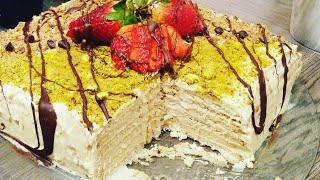 خبزة الهواء التونسية كيكة فاخرة بدون فرن gâteau courant dair خبزة هوا [upl. by Phelia674]