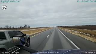 BigRigTravels LIVE  Sikeston to near Mt Vernon MO 121723 [upl. by Hendren]