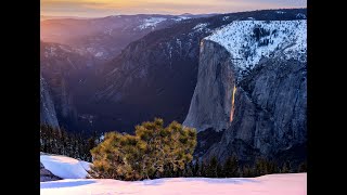 Yosemite Firefall from above 2024 [upl. by Ecaj]