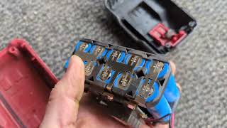 Parkside 20v battery stopped working easy fix for a change [upl. by Euqenimod]