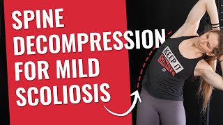 Spine Decompression for Mild Scoliosis amp Back Pain no equipment [upl. by Lambart]