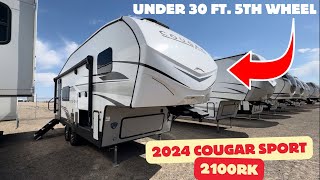 World’s Smallest 5th Wheel 2024 Keystone Cougar Sport 2100RK [upl. by Prosperus424]