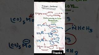 Fisher carbene reaction organometallics inorganic csirnet gate youtube shortsfeed ytshorts [upl. by Daveta]