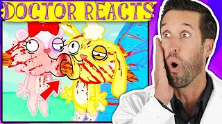 Doctor ER Reacts to Happy Tree Friends  Compilation PART 2 [upl. by Enelav]