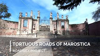 TORTUOUS ROADS OF MAROSTICA Hills of the City of Chess  Virtual ride for indoor training [upl. by Enidlarej627]