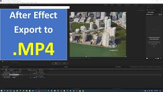 How to export After Effects video to mp4 [upl. by Nettie]