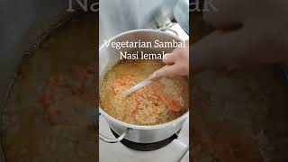 Vegetarian Sambal Nasi Lemak food cooking  Music MysticMusician Jeff Kaale [upl. by Beata488]