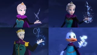 Frozen Let It Go Anime vs Original vs Male Version vs Donald Duck Animation [upl. by Leamaj]