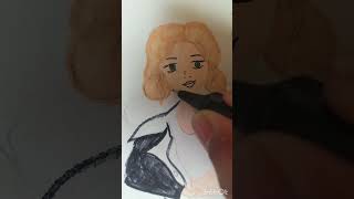 APT APT APT 🔥 music pop art painting APT shortvideo drawing BTS song [upl. by Yeleen]