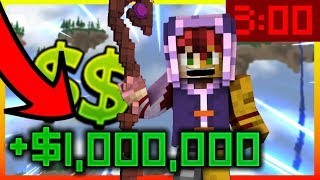 MAKING 1 MILLION IN 3 MINUTES ON SKYBLOCK  Mineheroes Skyblock Ep37 [upl. by Hannala]