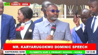 MR KARYARUGOKWO DOMINIC HEADTEACHER SPEECH  DEDICATION AND CONFIRMATION SERVICE 2024 [upl. by Morrill]