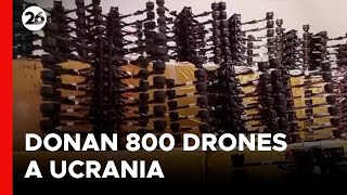 UCRANIA  La administración de Leópolis dona 800 drones al Ejército ucraniano [upl. by Yendahc21]