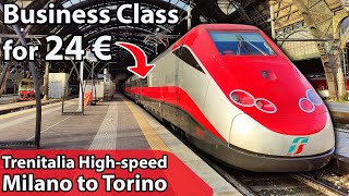 Italys 300 kmh HIGHSPEED train in Business Class  Trenitalia ETR 500 review [upl. by Emmuela]