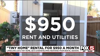 Las Vegas ‘tiny home’ gets overwhelming demand from desperate renters [upl. by Onivag]