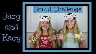 Donut Challenge  Jacy and Kacy [upl. by Aisylla]