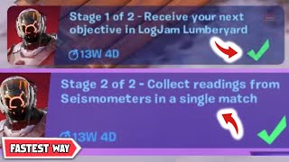 Receive your next objective in Logjam Lumberyard  COMPLETE Fortnite Receive your next objective [upl. by Ralina]