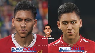 PES 2018 vs PES 2019  Liverpool FC Players Faces Comparison  PART 1 [upl. by Yelwar]